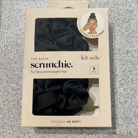 Kitsch Satin Hair Scrunchies for Women, Softer Than Silk Scrunchies for Hair - Picture 1 of 7